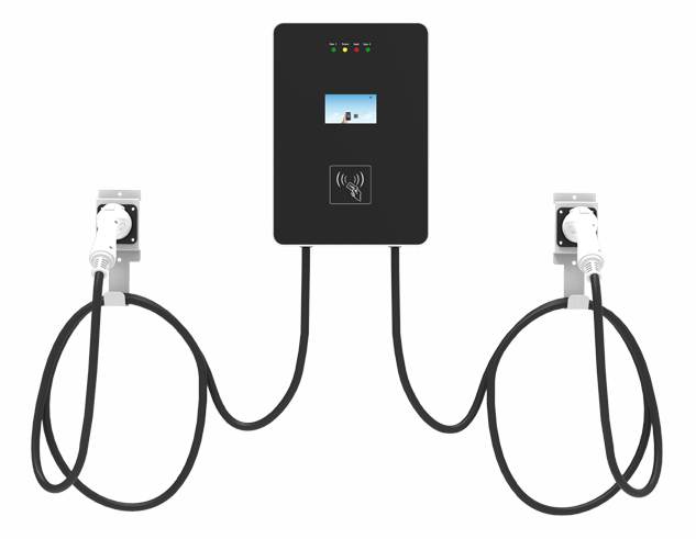 14kw双枪交流桩壁挂式-银河系列